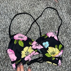 Victoria’s Secret pink crisscross swim top